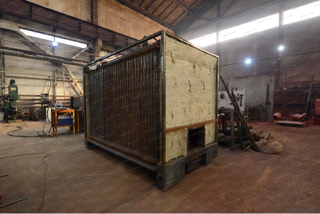 Твердотопливный котел 1.45 МВт - изготовление